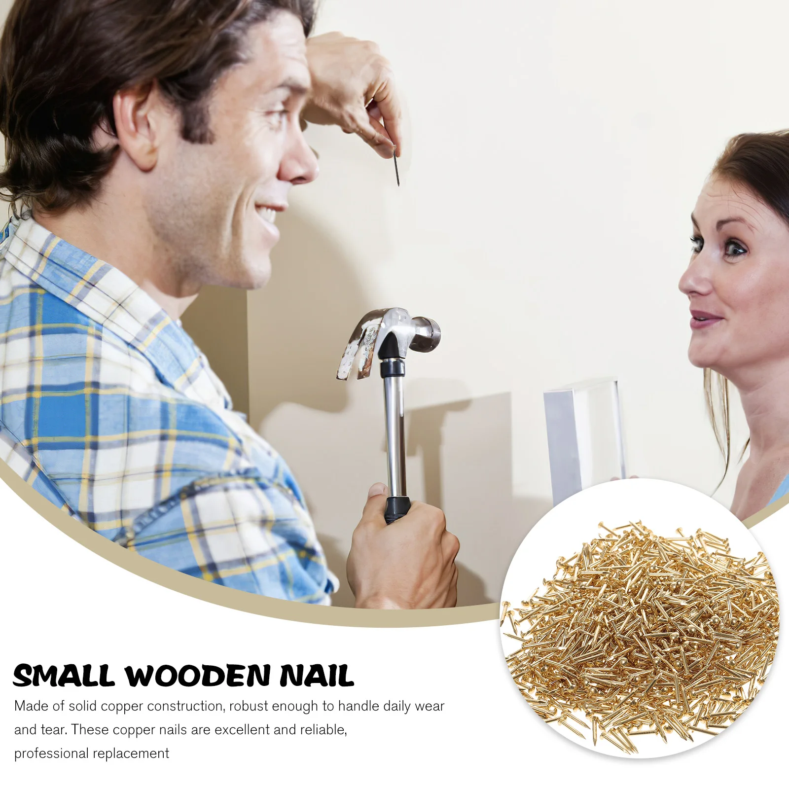 

1 Pack 250G Copper Nails Strong Small Nails For Wood Hanging Pictures Masonry Wall Decor Crafts Home Office