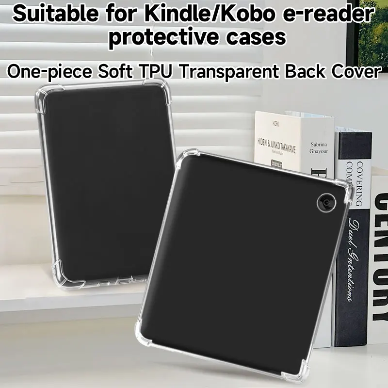 Per custodia Kindle/Kobo, adatta per Kindle 10/11, Paperwhite 5/12, Kobo Libra/Clara Color/BW, TPU sottile e antigraffio, scelta regalo