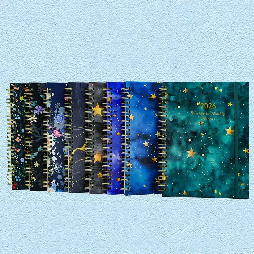 English 2026 Schedule Planner Notepad 12 Months Efficiency To-do List Notebook Portable Simple Office Work Planner Business