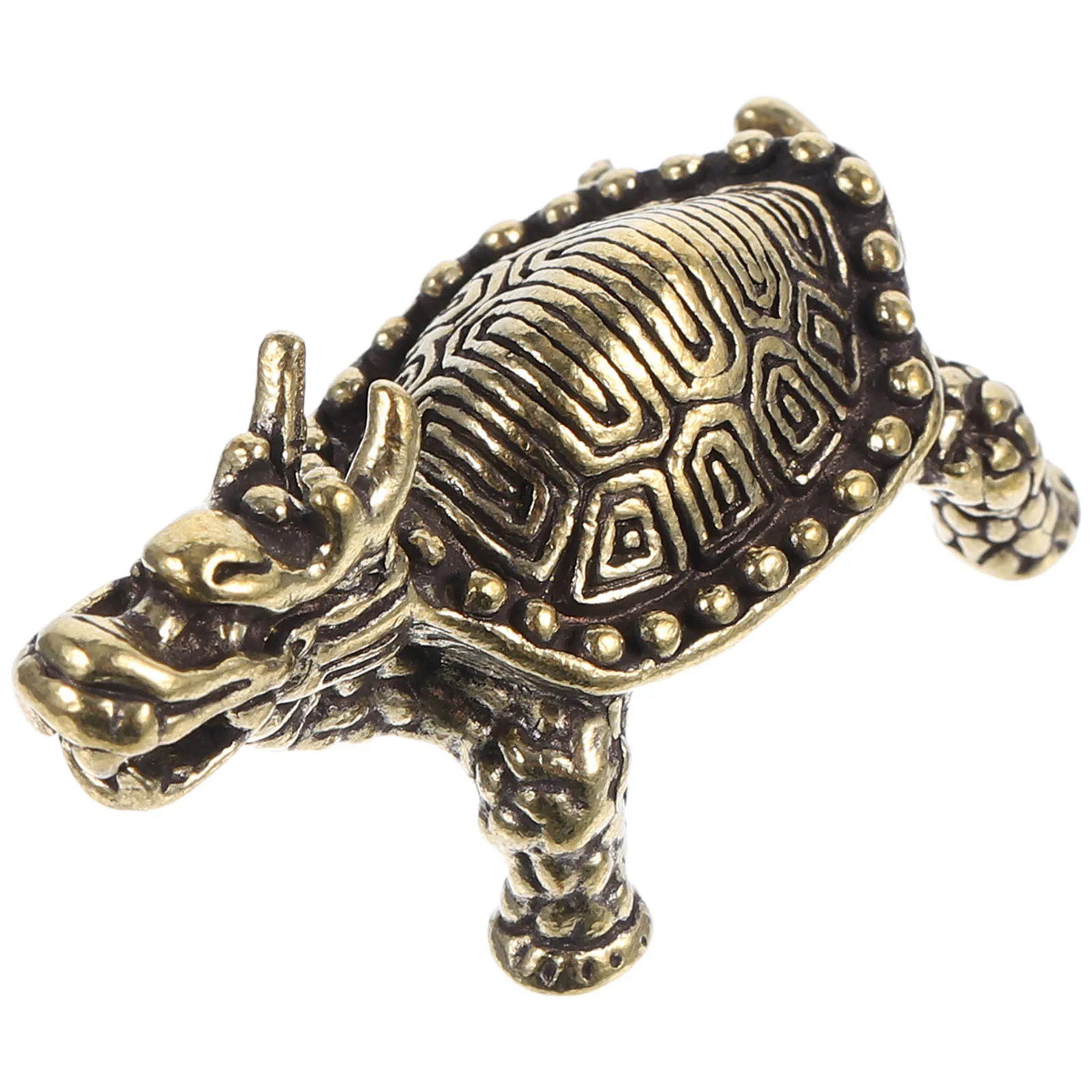 

Rustic Decor Turtle Charm Metal Country Outdoor Brass Figurine Retro for Home Ornament