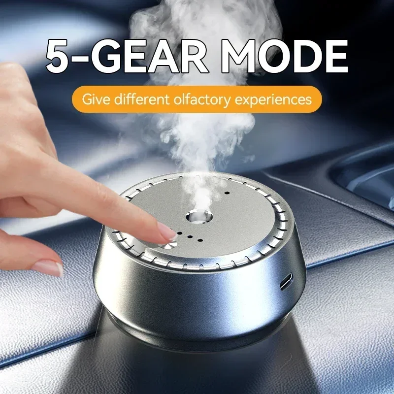 Huitai Intelligent Car Perfume Diffuser Machine High-grade Alloy Material Smart Car Fragrance With Essential Oil