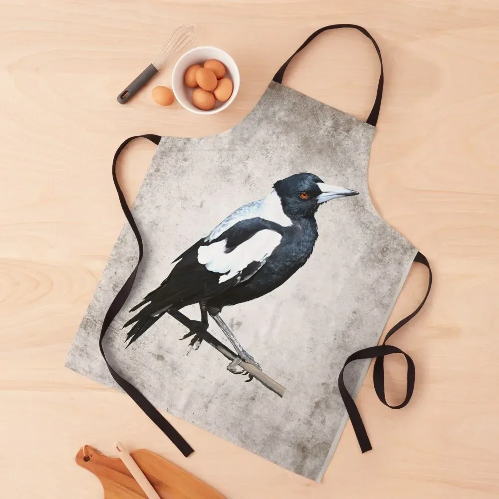 

Australian Magpie Apron bib Costume Waiter Chef jacket men Men's Kitchen Apron