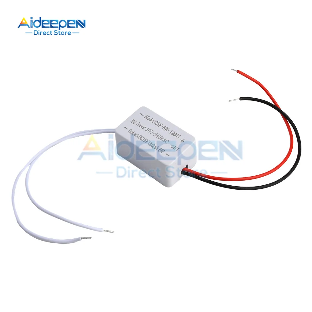 AC100-240V a DC12V 6W 0.5A 12W 1A 18W 1.5A 24W 2A 36W 3A 48W 4A 60W 5A Controlador LED Fuente de alimentación de voltaje constante Transformador LED