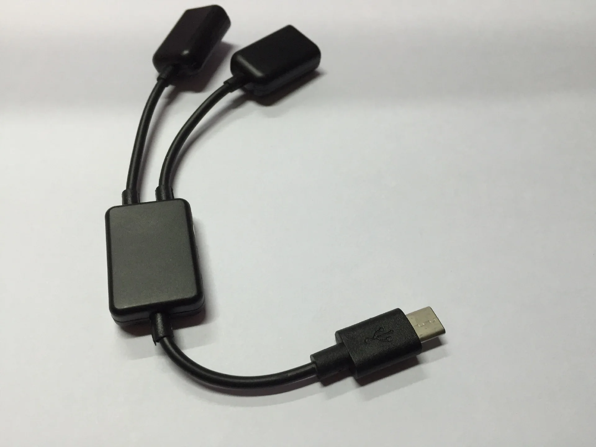USB Splitter One Pull Two Typec To  Female OTG Line Mobile Phone Extender  Split 