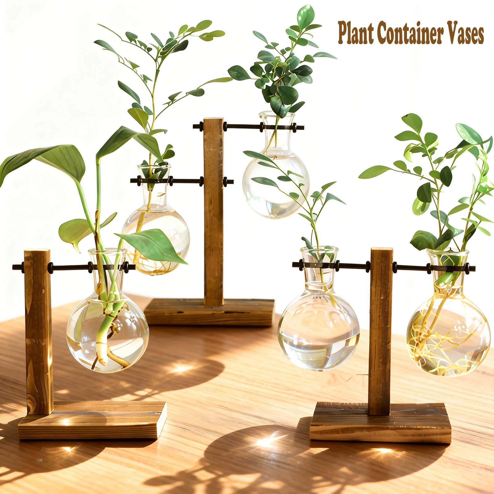 Glas-Tischpflanzgefäß, Blumenvase, Pflanzenvermehrungsstationen, Pflanzenterrarium, Zimmerpflanzen, Heim- und Büro-Schreibtischdekoration, Garten-Geschenke