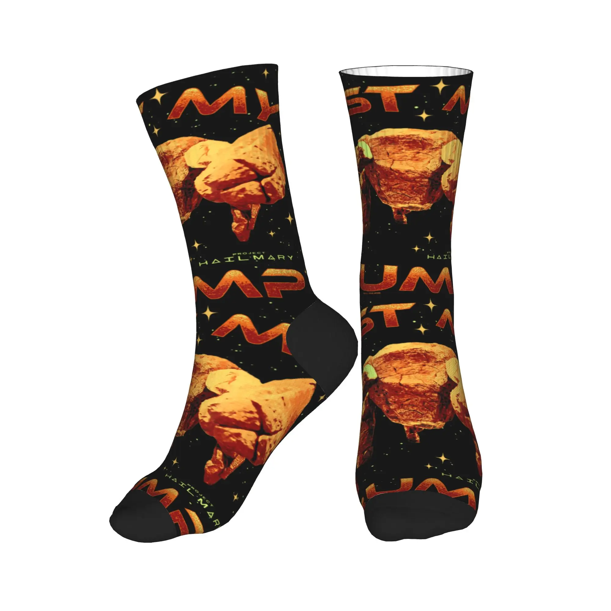 Men Socks Project Hail Mary Fist My Bump Rocky The Alien Poster  Stockings Anti Soft Socks Winter Modern Running Sports Socks