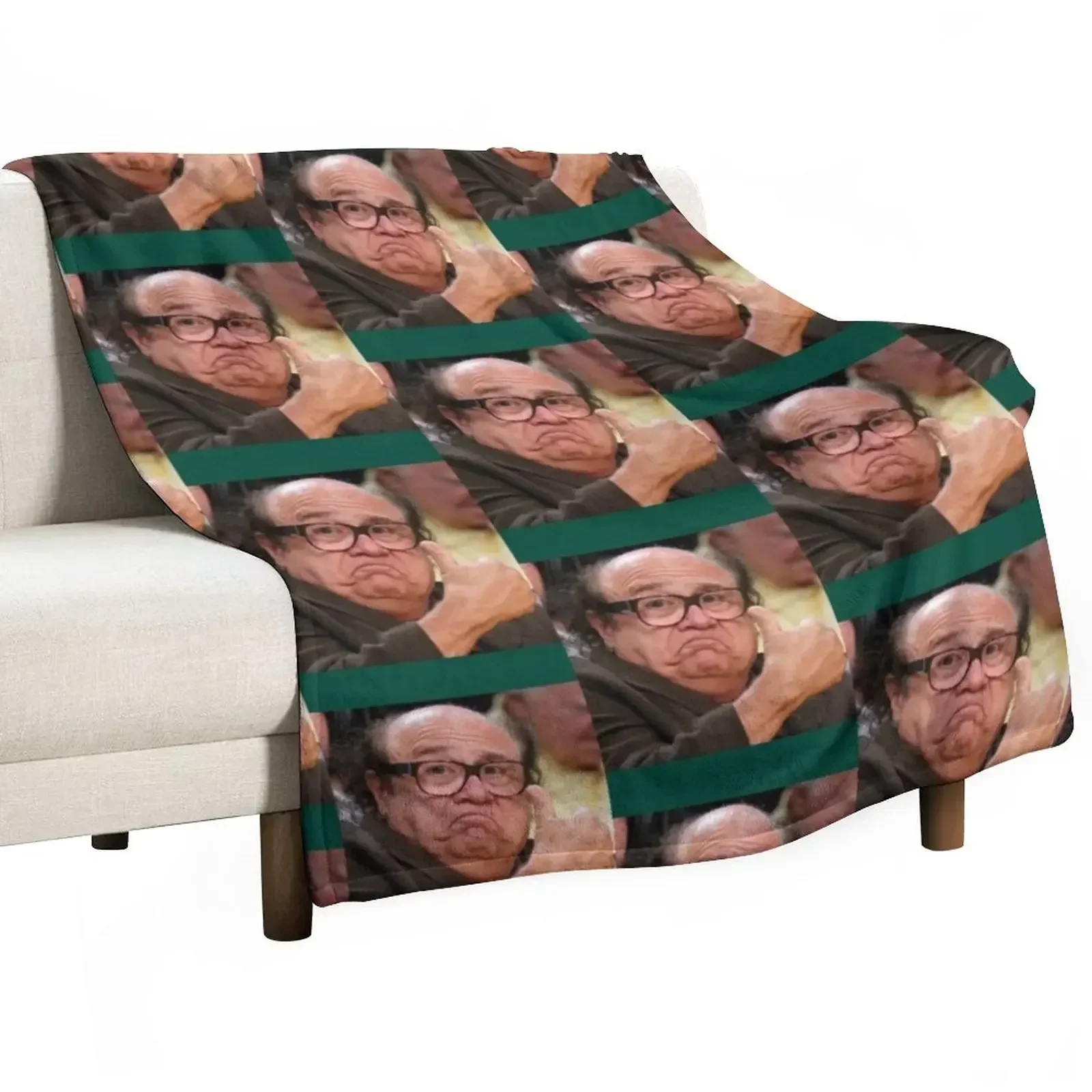 Danny Devito Approves Throw Blanket For Baby Soft Plaid on the sofa christmas gifts Blankets