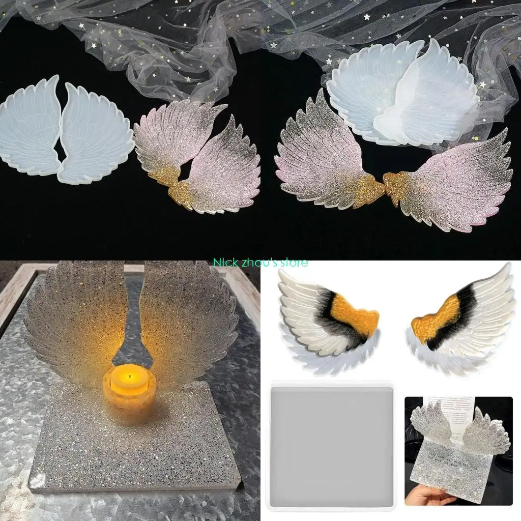 

E15E Angel Wing Mold for DIY Resin Casting Home Decor Epoxy Resin Craft Tool