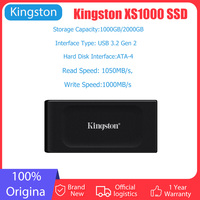 Kingston XS1000 1TB SSD USB 3.2 Gen 2 External Solid State Drive ATA-4 Hard Disk Interface Up to 1050MB/s SXS1000/1000G Portable