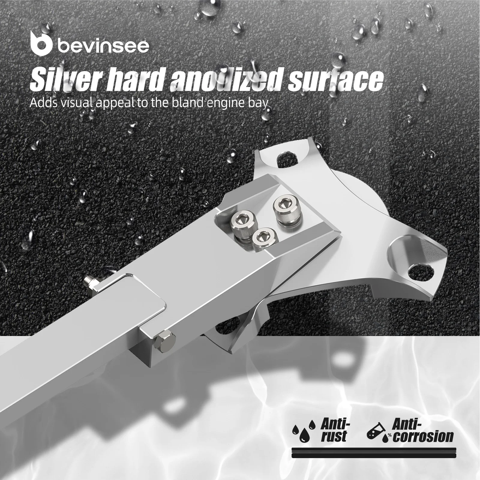 BEVINSEE الجبهة تبختر هدفين بار مجموعة لسيارات BMW E46 323i 325i 328i 330i 323ci 325ci 328ci 330ci 2002-2006 #4