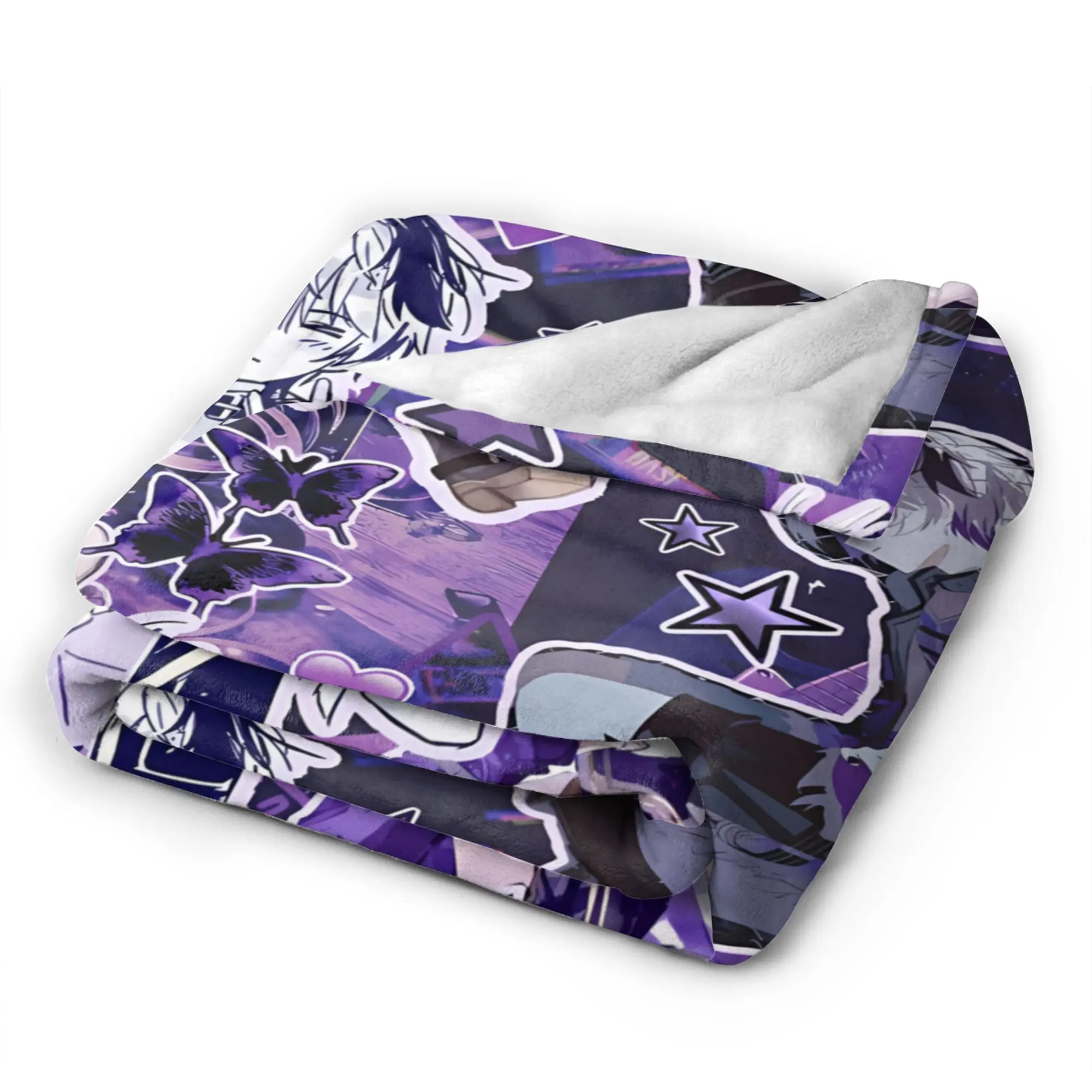 Singer V4flower Vflower Chibi Super Soft Blanket  Child Plush Bedding Throws Print Couch Bed Flannel Bedspread Sofa Bed Cover