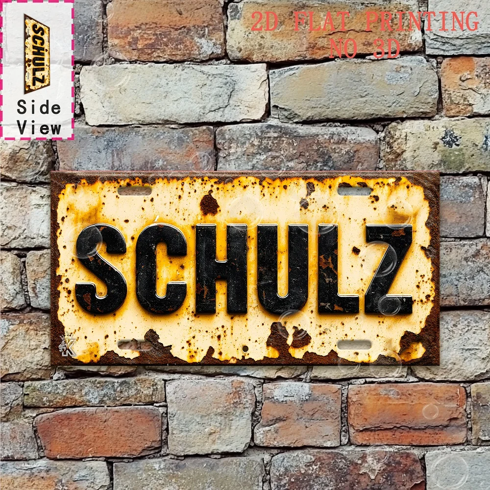 2D Flat Printing,, Outdoor Plaques and Wall Art, 1pc,  Surname 