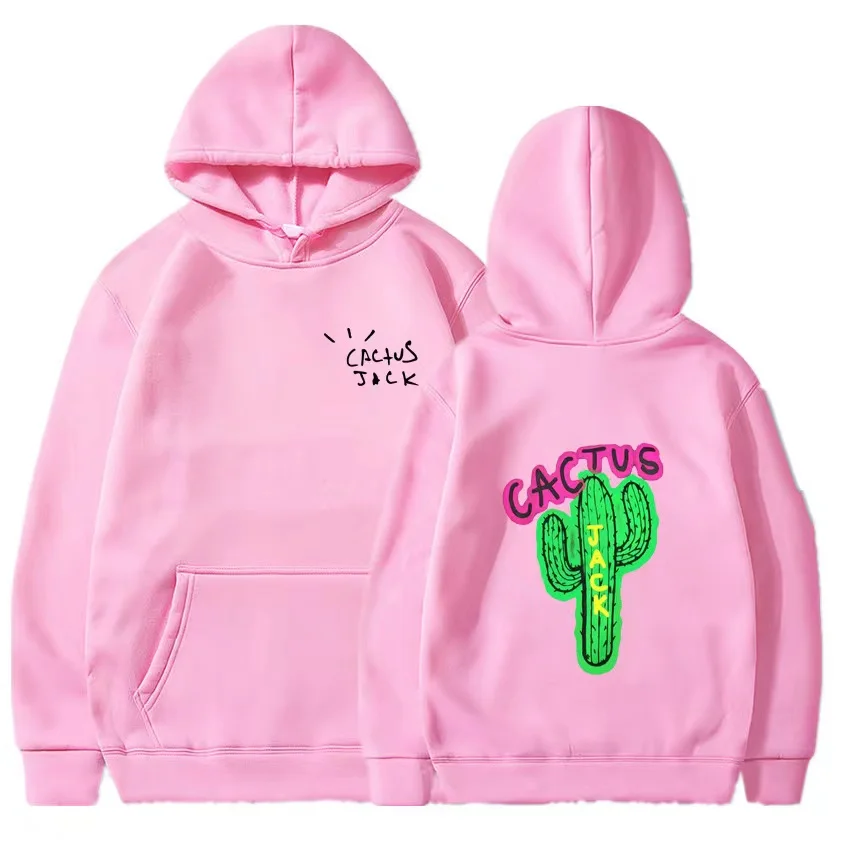 2024 New European and American rapper Travis Scott cactus jack cactus male and female sweatshirt hoodie