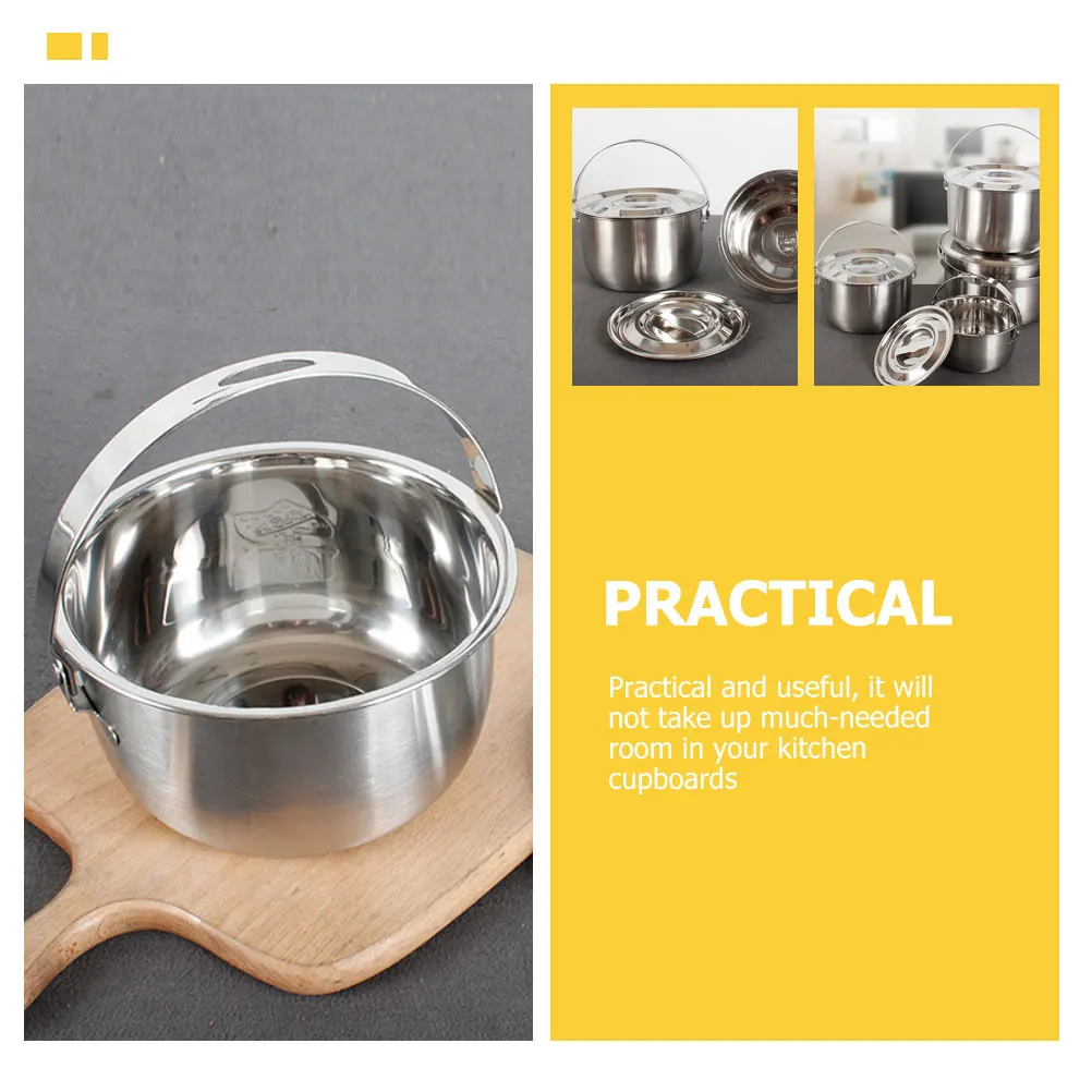 

Stainless Steel Kitchen Multi Use Mixing Container Vegetable Mixing Container Multi Use Basin Bowl Storage Holder Dry