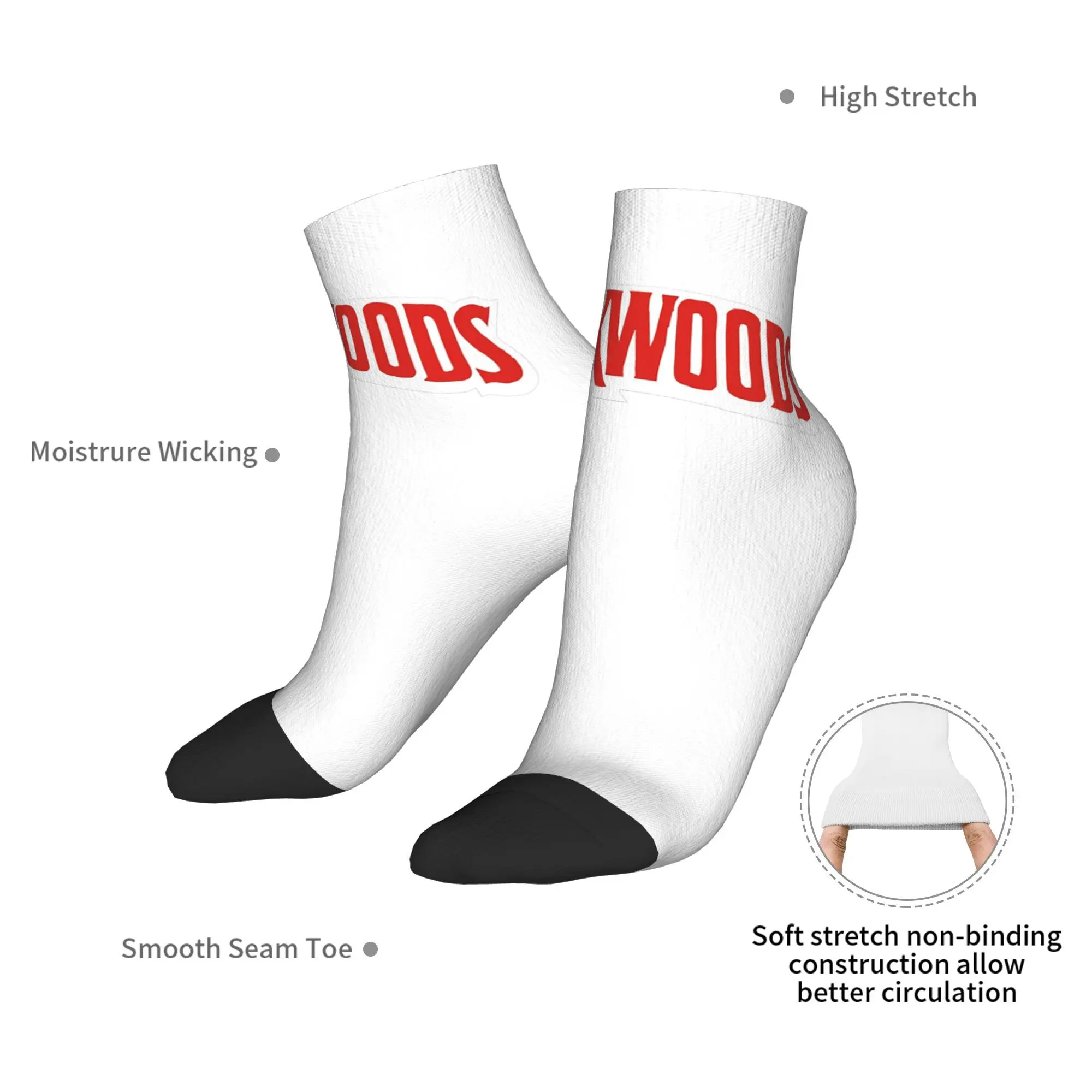 ถุงเท้าแบ็ควูดส์ ถุงเท้าดูดซับเหงื่อสไตล์ฮาราจูกุ ถุงเท้าทุกฤดูกาล อุปกรณ์เสริมสำหรับของขวัญวันเกิดสำหรับทุกเพศ