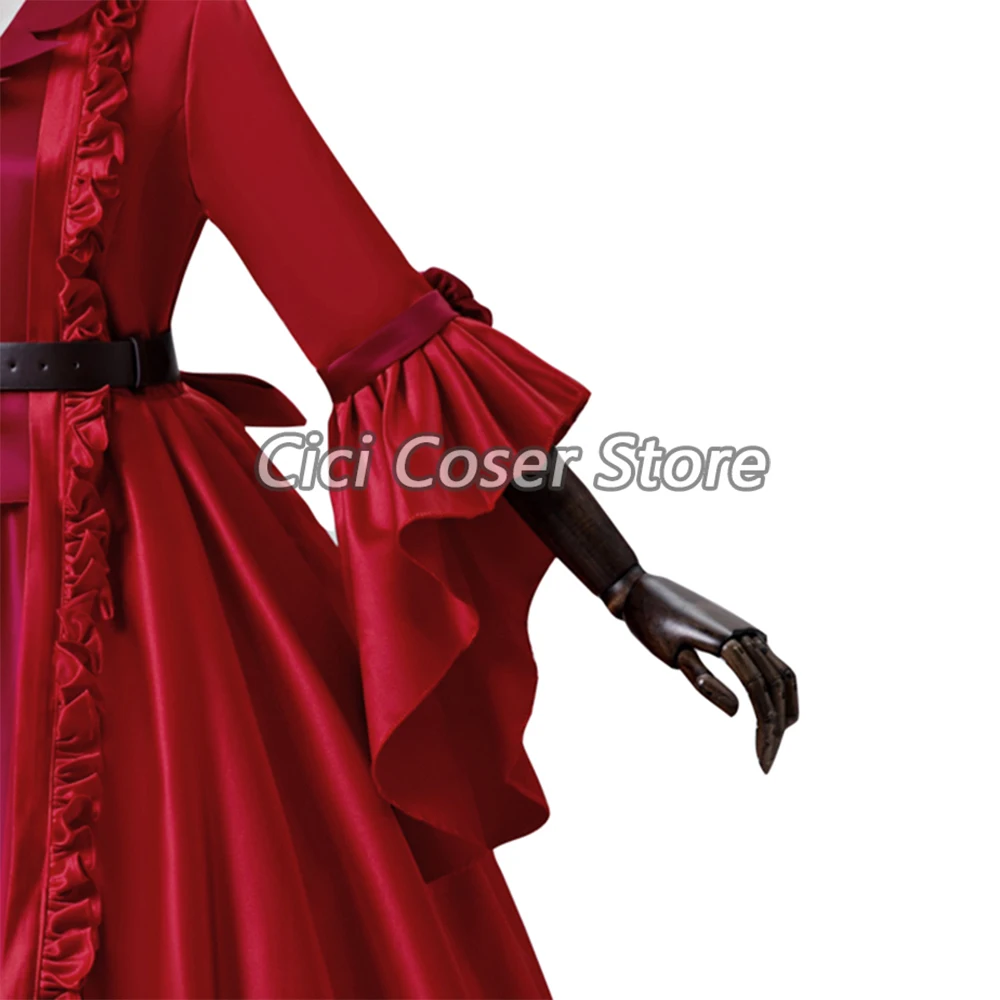 Costume de Cosplay du Jeu Ta.com V pour Femme, Robe Longue Rouge de la Reine Sanglante Mary, Vêtement de Soirée, de Carnaval, d'Halloween, de Bal