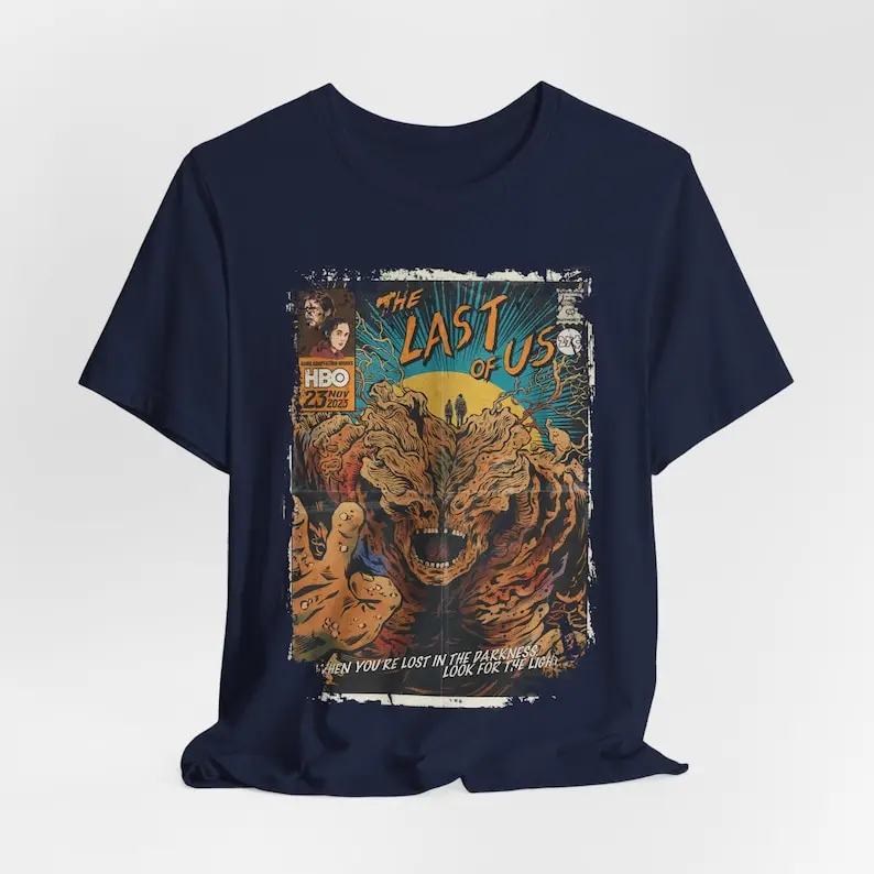 Aesthetic The Last of Us Vintage Halloween Horror Movie Streetwear Graphic Unisex Short Sleeve T-Shirt