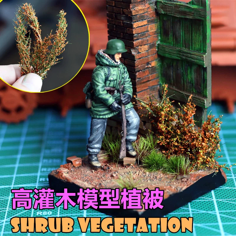 Long Bush Grass Vegetation Military Model  Scene Making Sand Table Construction DIY Materials Shrub Vegetation