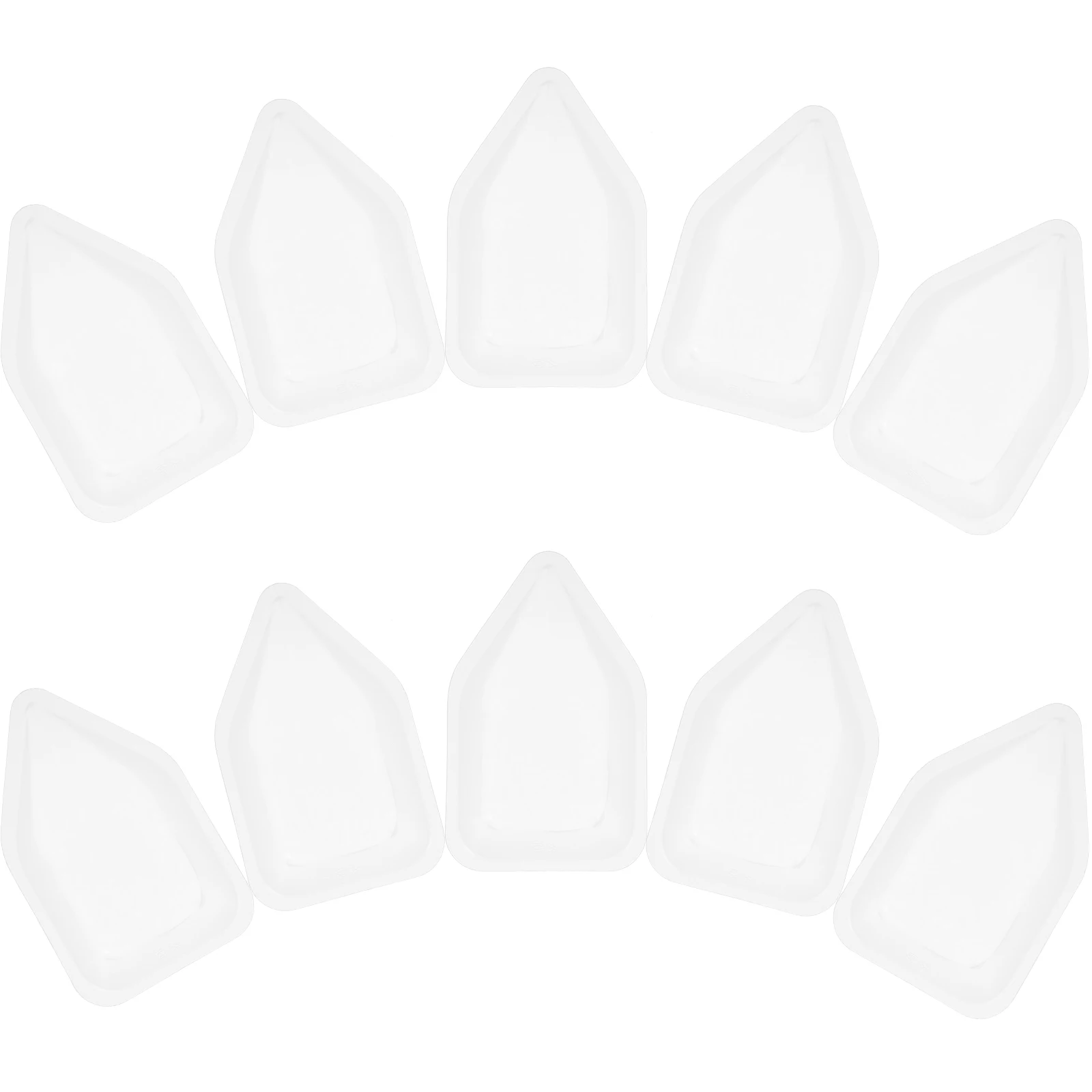 

10 pcs Weighing Boats Powder Dishes Laboratory Tray Reusable Plastic 10ml Lightweight Portable Practical Precision Accurate