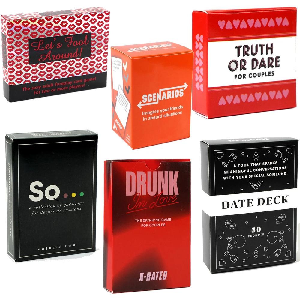 Scenarios Board Games for Couples Drunk in Love Card Game 2-8 Friends Drink All English Party Games Drink So Card