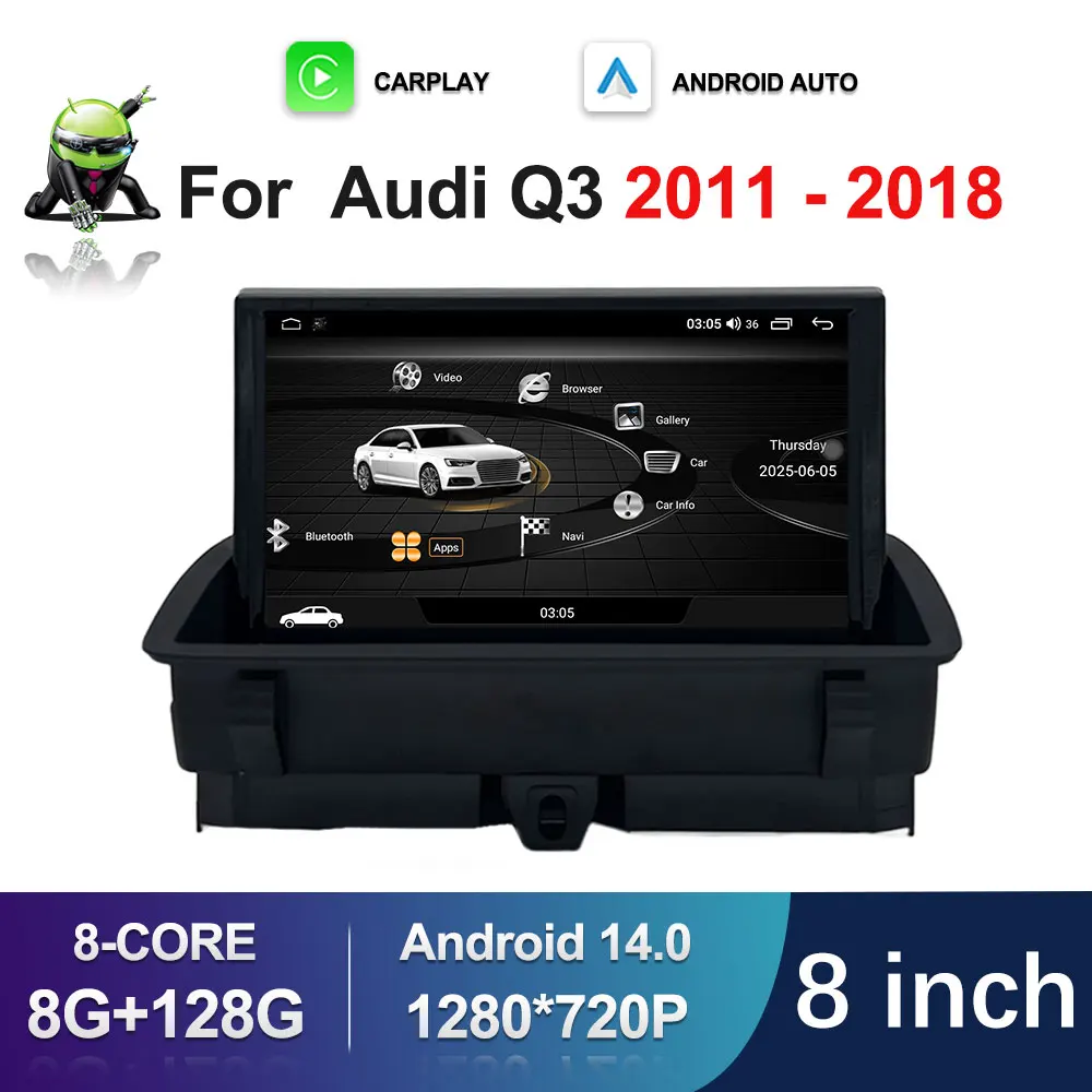 ΠΠ»Ρ Audi Q3 2011-2018 Android 14 Π‘ΠΈΡΡΠ΅ΠΌΠ° BT GPS 4G WiFi 8-Π΄ΡΠΉΠΌΠΎΠ²ΡΠΉ Π°Π²ΡΠΎΠΌΠΎΠ±ΠΈΠ»ΡΠ½ΡΠΉ ΠΌΡΠ»ΡΡΠΈΠΌΠ΅Π΄ΠΈΠΉΠ½ΡΠΉ Π²ΠΈΠ΄Π΅ΠΎ-ΡΠ°Π΄ΠΈΠΎΠΏΠ»Π΅Π΅Ρ Ρ ΡΠ΅Π½ΡΠΎΡΠ½ΡΠΌ ΡΠΊΡΠ°Π½ΠΎΠΌ ΠΡΠ΄ΠΈΠΎ DSP Π‘ΡΠ΅ΡΠ΅ΠΎ ΠΠ»Ρ Audi Q3 2011-2018 Android 14 Π‘ΠΈΡΡΠ΅ΠΌΠ° BT GPS 4G WiFi 8-Π΄ΡΠΉΠΌΠΎΠ²ΡΠΉ Π°Π²ΡΠΎΠΌΠΎΠ±ΠΈΠ»ΡΠ½ΡΠΉ ΠΌΡΠ»ΡΡΠΈΠΌΠ΅Π΄ΠΈΠΉΠ½ΡΠΉ Π²ΠΈΠ΄Π΅ΠΎ-ΡΠ°Π΄ΠΈΠΎΠΏΠ»Π΅Π΅Ρ Ρ ΡΠ΅Π½ΡΠΎΡΠ½ΡΠΌ ΡΠΊΡΠ°Π½ΠΎΠΌ ΠΡΠ΄ΠΈΠΎ DSP Π‘ΡΠ΅ΡΠ΅ΠΎ