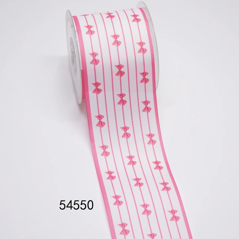 DIY Cartoon Stripe And Grid Printed Grosgrain Ribbon For Craft Supplies Sewing Accessories 5 Yards. 52708