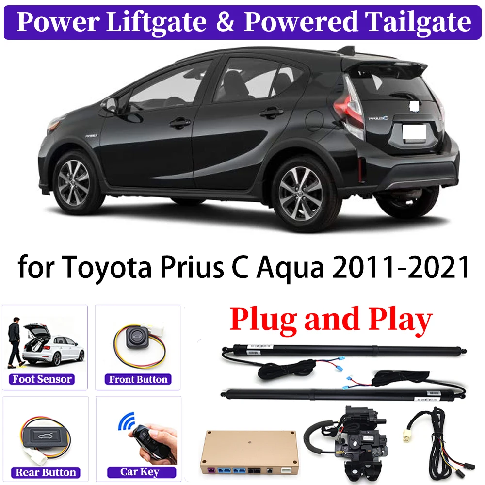 

ZJCGO for Toyota Prius C Aqua 2011-2021 OEM Upgrade Car Automatic Power Liftgate Kit Smart Auto Electric Tailgate System