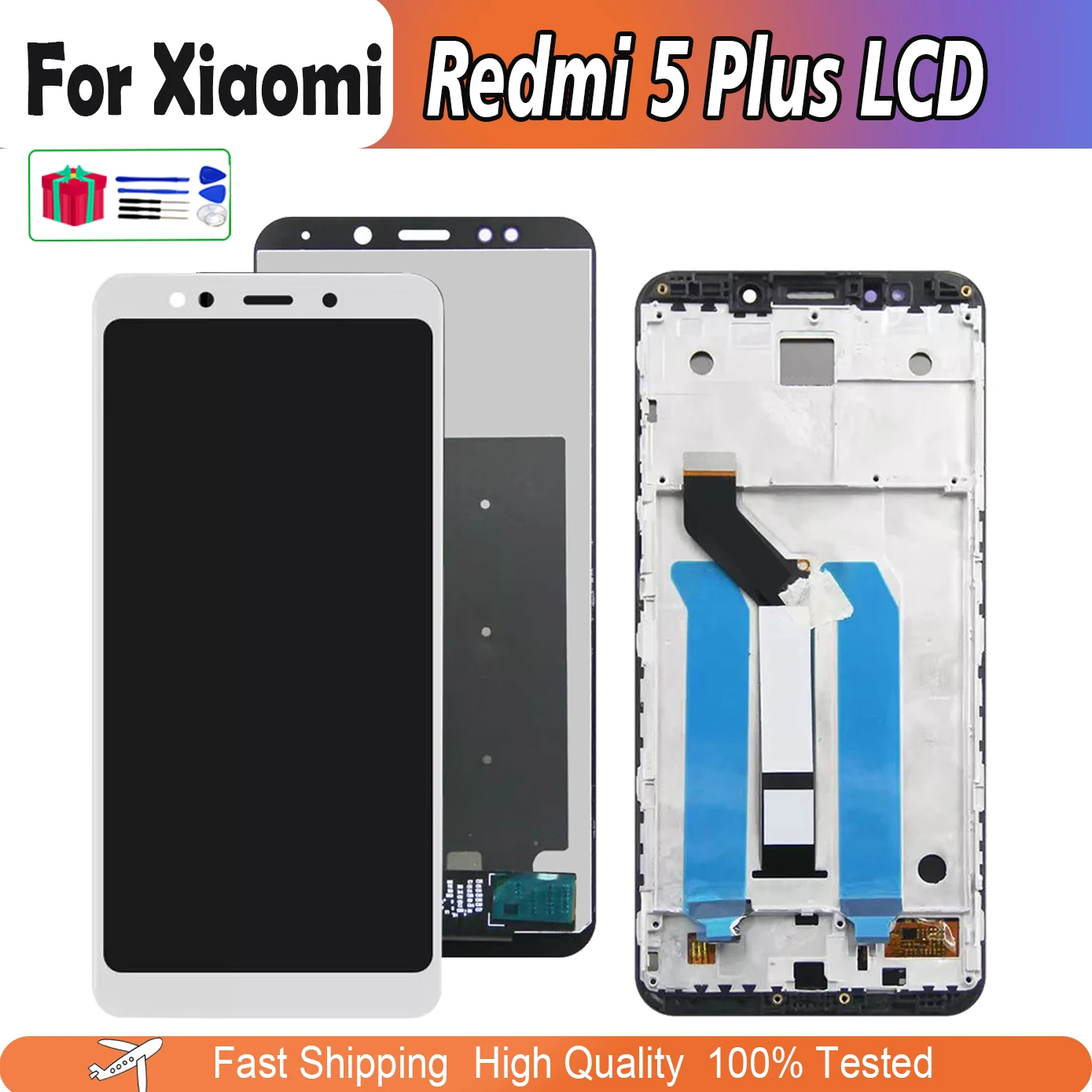 

Original LCD For Xiaomi Redmi 5 Plus LCD Display Touch Screen For Redmi5 Plus LCD Digitizer With Frame Replacement Repair