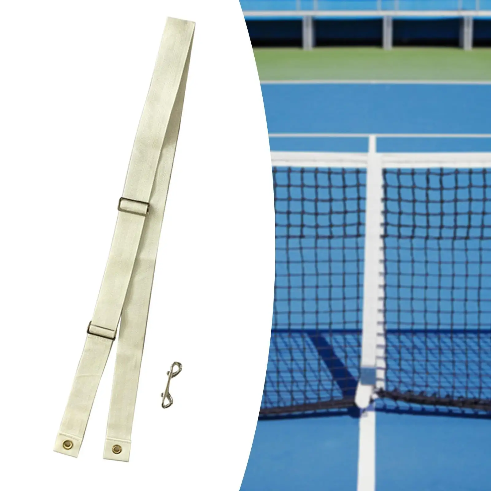 Tennis Net Center Strap Training Wear Resistant Webbing Adjustable Tennis Strap for Park Playground Matches Garden