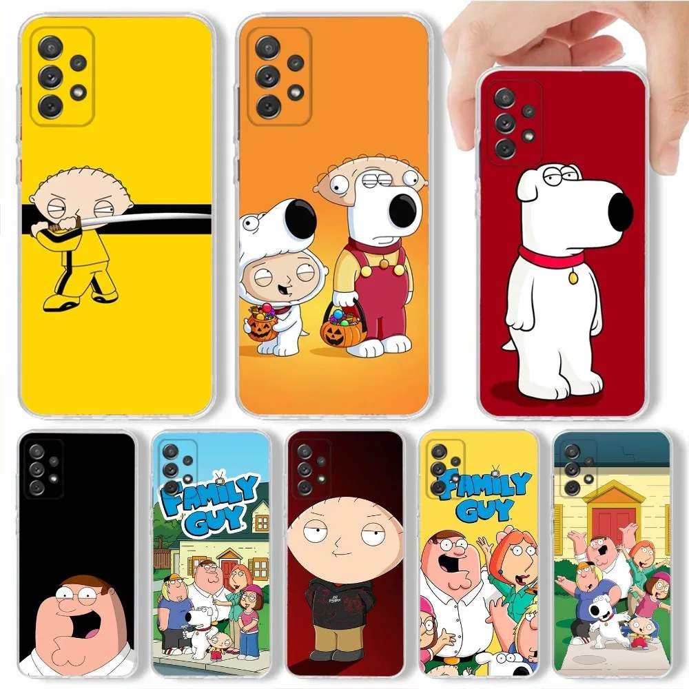 cartoon F-Family FUNNY Guy Phone Case For Samsung,Galaxy,S20,S21,S22,S23,Fe,Lite,Plus,Ultra Note Shell