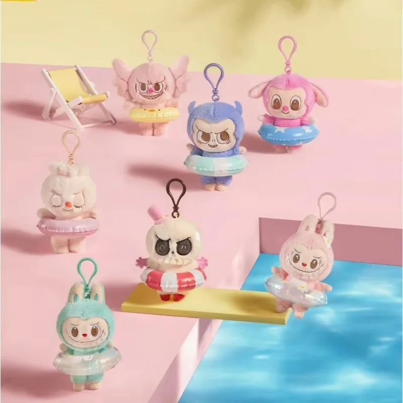 Original Labubu Amusement Park Limited Edition Anime Surround Rubber Swimming Ring Pendant Headband Water Cup Headband Hair