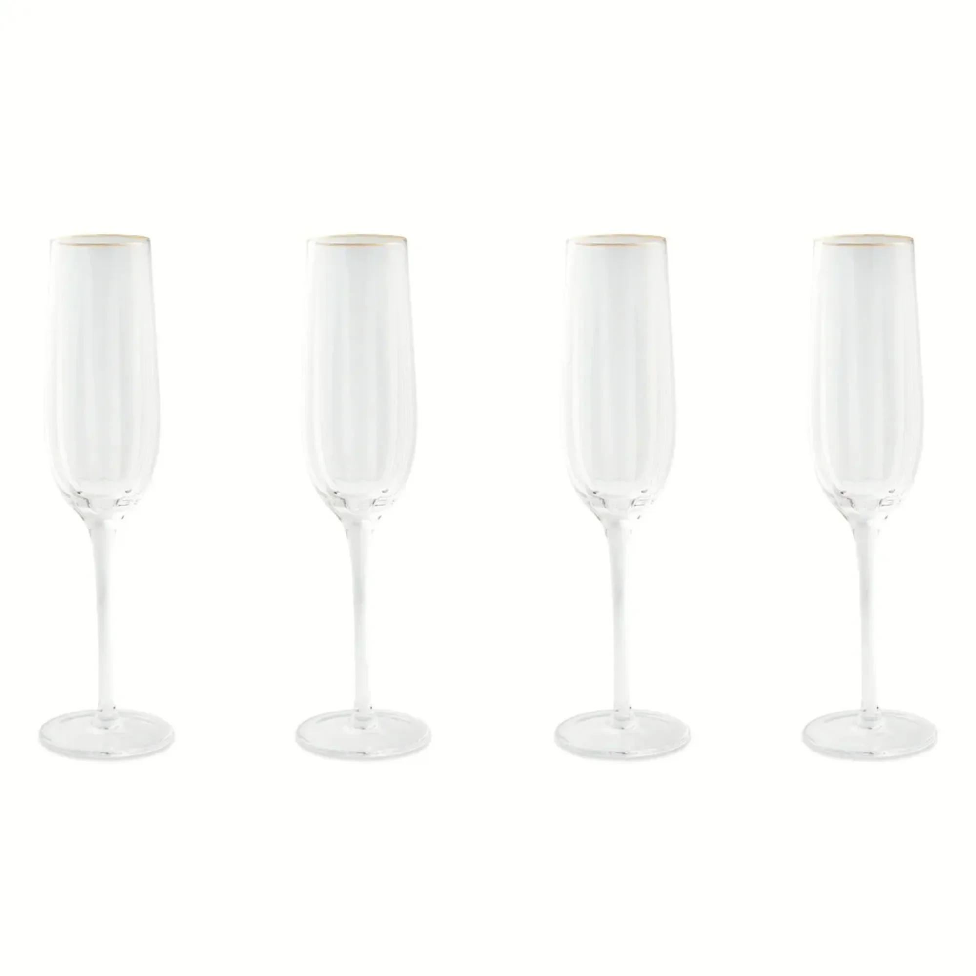 

4 Pack Champagne Flute Glass Set