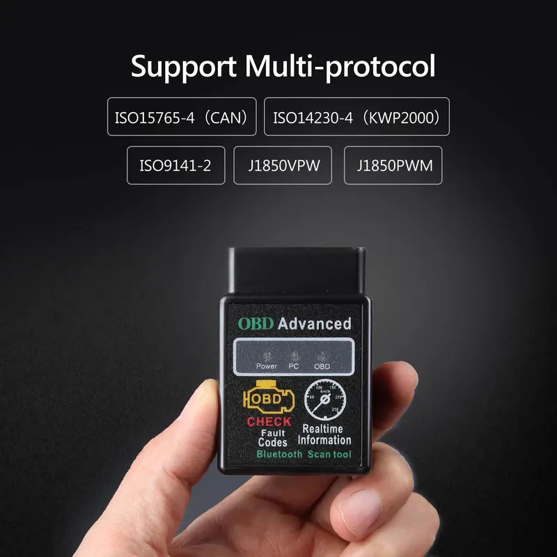  OBD2 Scanner Bluetooth Wireless Diagnostic Code Reader + Reset & Clear Check Engine Light Scan Tool for Android iOS 