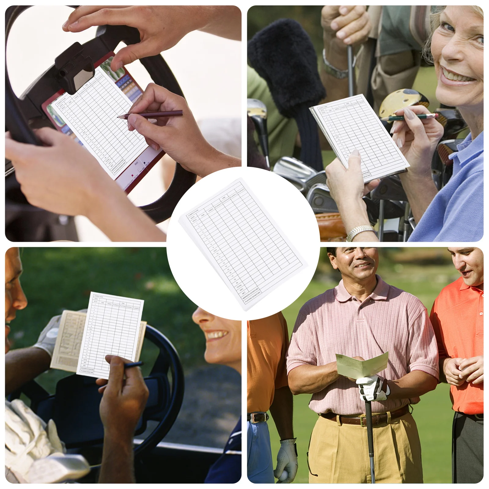 

12Pcs Premium Scorecards Cards High-Grade Coated Paper Competition Supply Smooth Writing Scorecard Tool