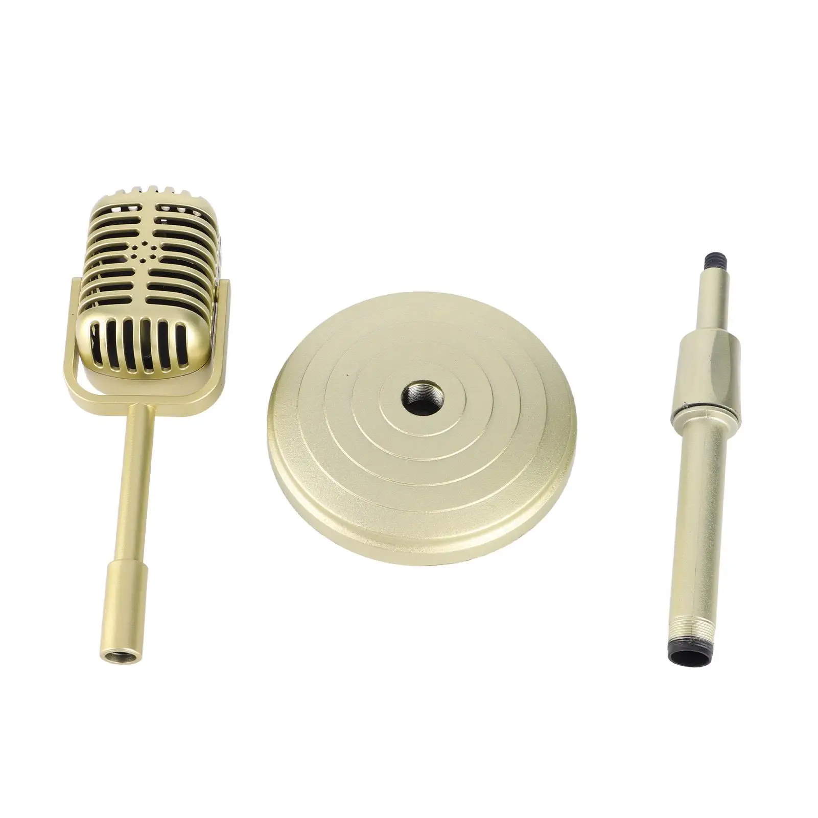 Vintage Microphone Prop Set with Stand – Premium Quality Simulation Model for Photography & Displays