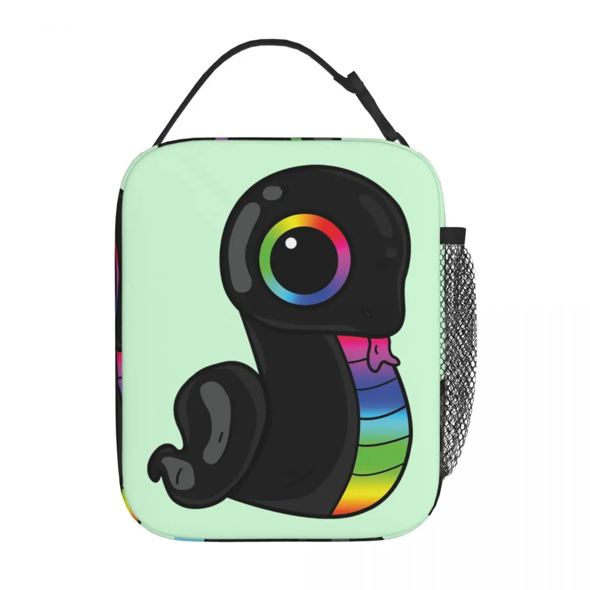 Sneki Snek Fan Design Razer RGB Sticker Insulated Lunch Bag for Women Kids Leakproof Food Boxes Thermal Lunch Box Tote