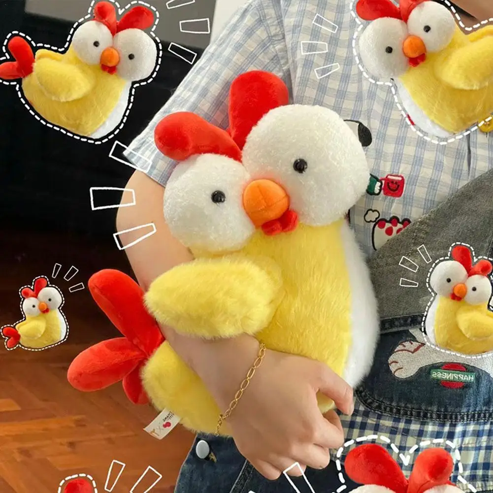 

Super Cute Chick 13/20/25cm Cartoon Doll Trendy Toy Gift Funny Kawaii Rooster Sofa Pillow Home Decoration Creative And Exquisite