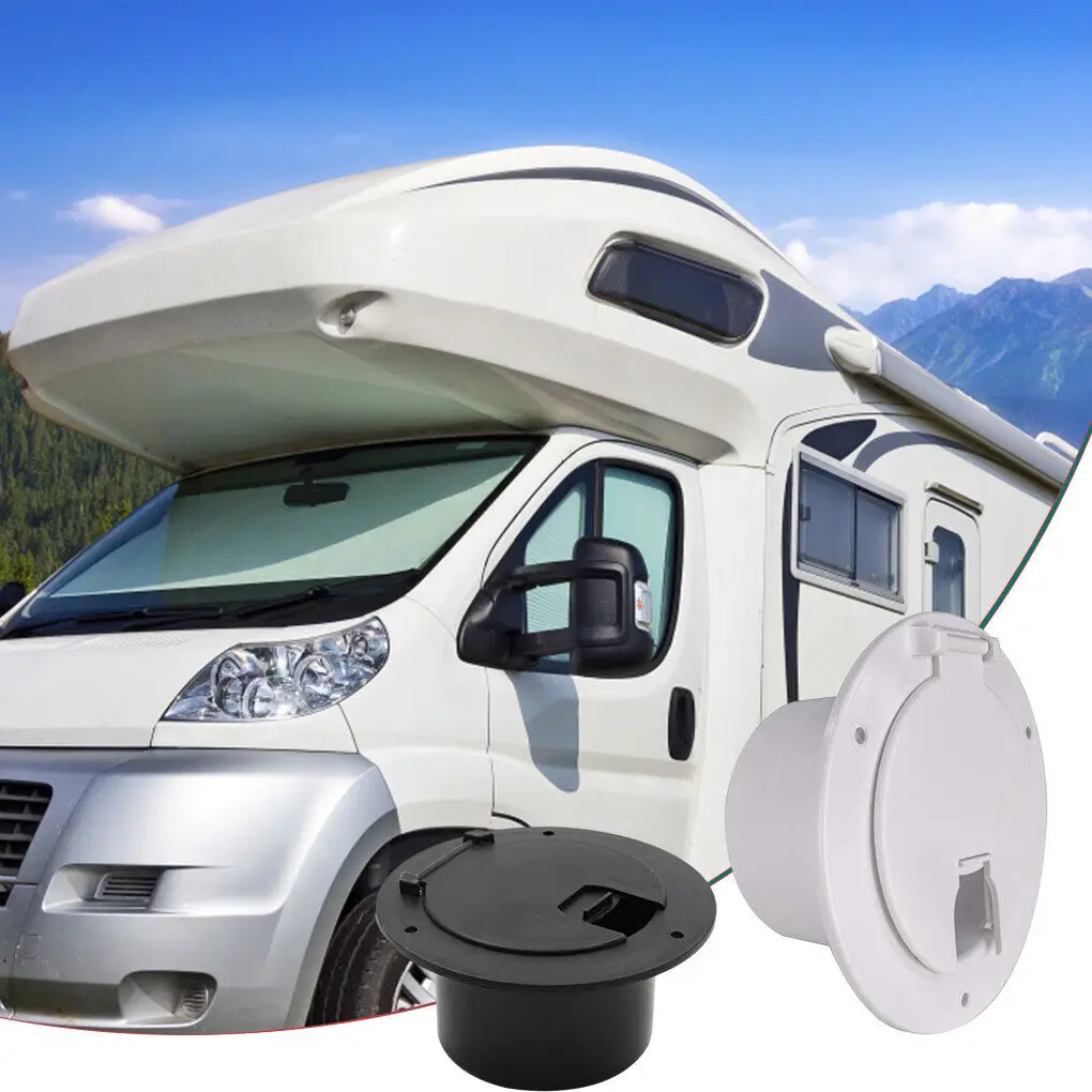 Round Electric Cable Cord Hatch Deep Truck Yacht Camper Electrical Cables Anti-UV RV Accessories Wire Compartment Cover