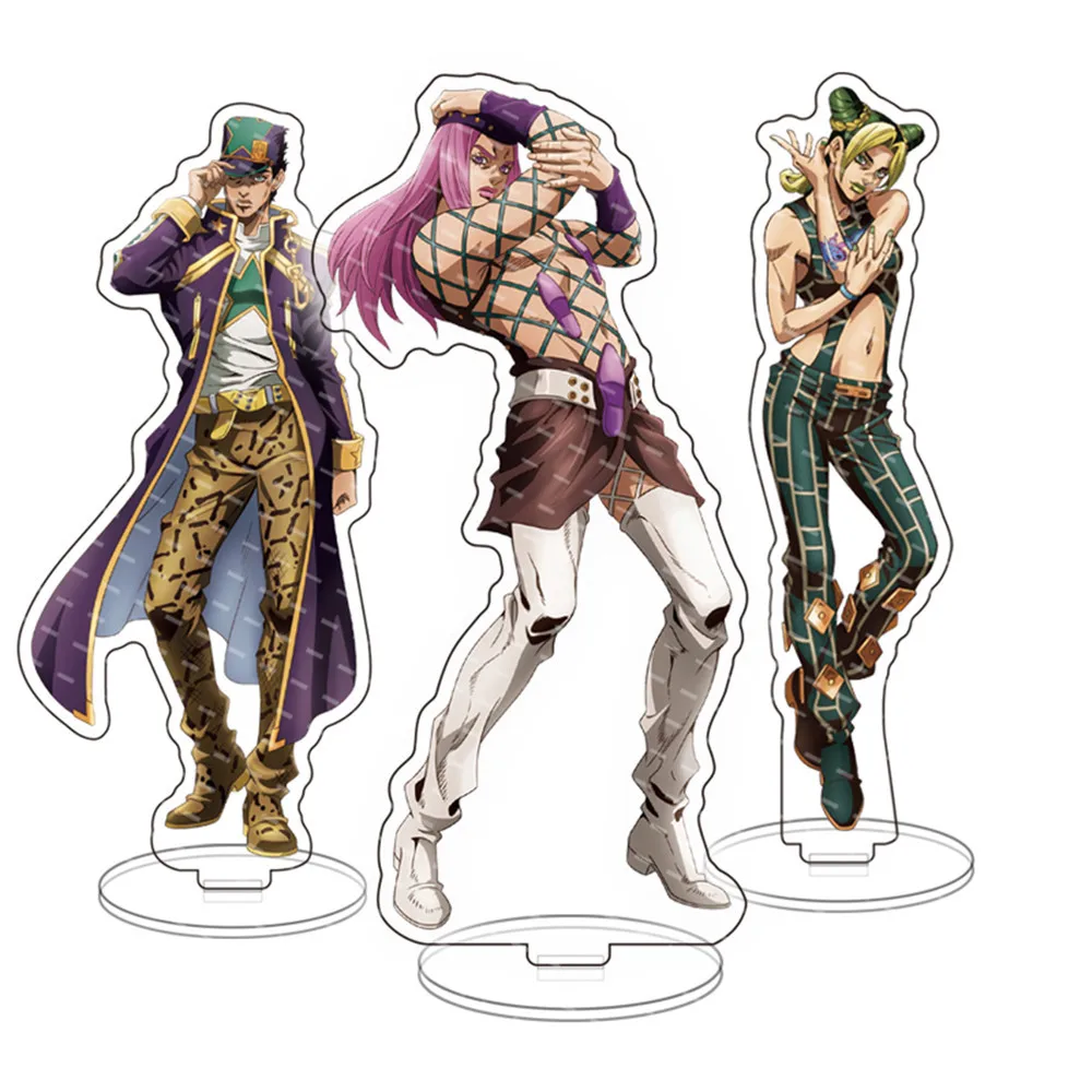 Anime JoJo Adventure Cute Cosplay Acrylic Figure Stand Model Plate Desk Decor Kids Toys Standing Sign for Friends Gifts