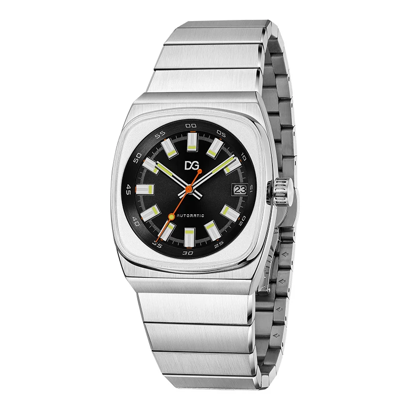 2026 هدايا السنة الجديدة دانيال جورمان ساعة أوتوماتيكية حاوية من الفولاذ المقاوم للصدأ 5ATM مقاوم للماء مضيئة التقويم الأعمال ساعة اليد