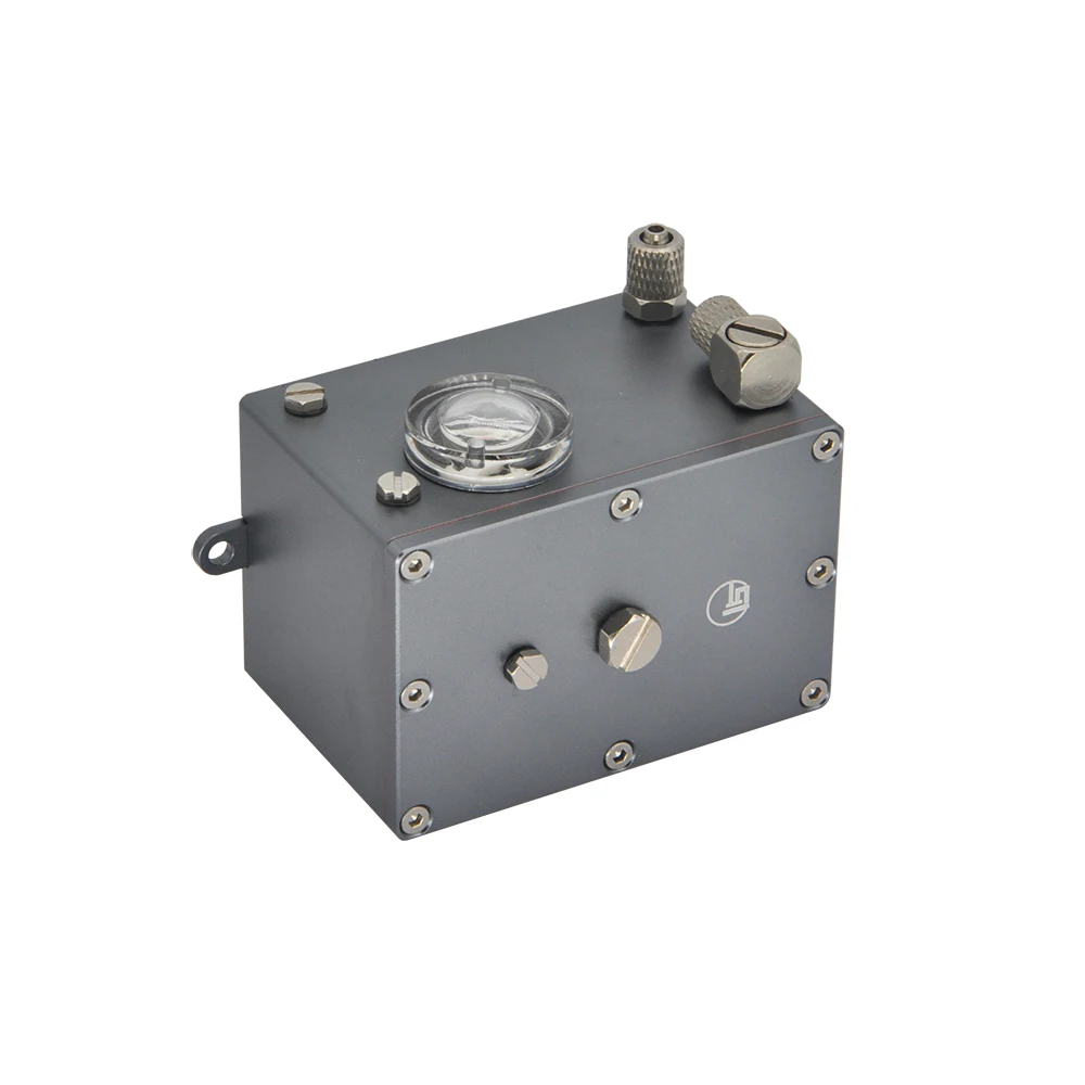 Mini Edelstahl Hydraulische Tank CNC Für RC Kraftstoff Motor 1:14 1:16 E010 EC160E Huina 1580 1593 1594 Hydraulische Bagger teile