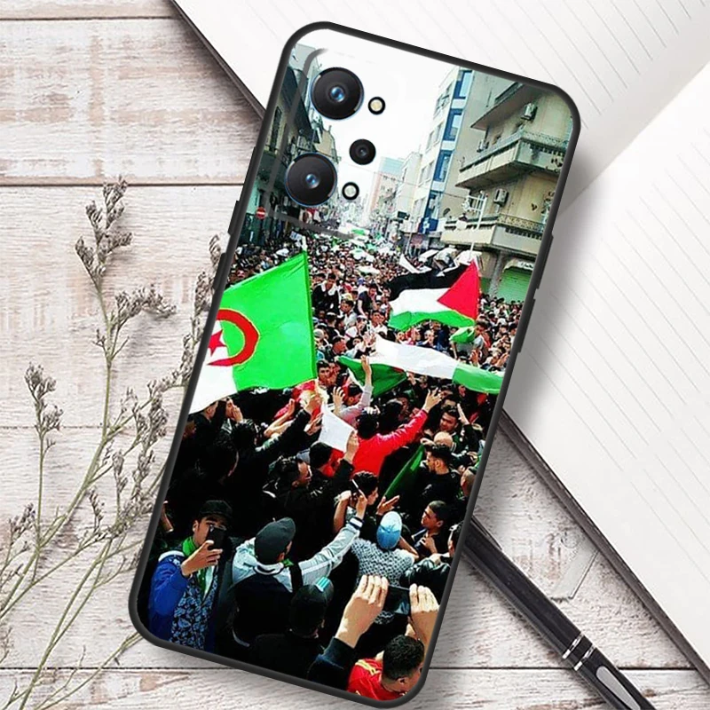 Algerian Emblem Algeria Flag For Realme GT 7 Pro 6 5 GT 6T C67 C61 C55 C53 C51 C21Y C25S C75 10 11 12 13 14 Pro Plus Case