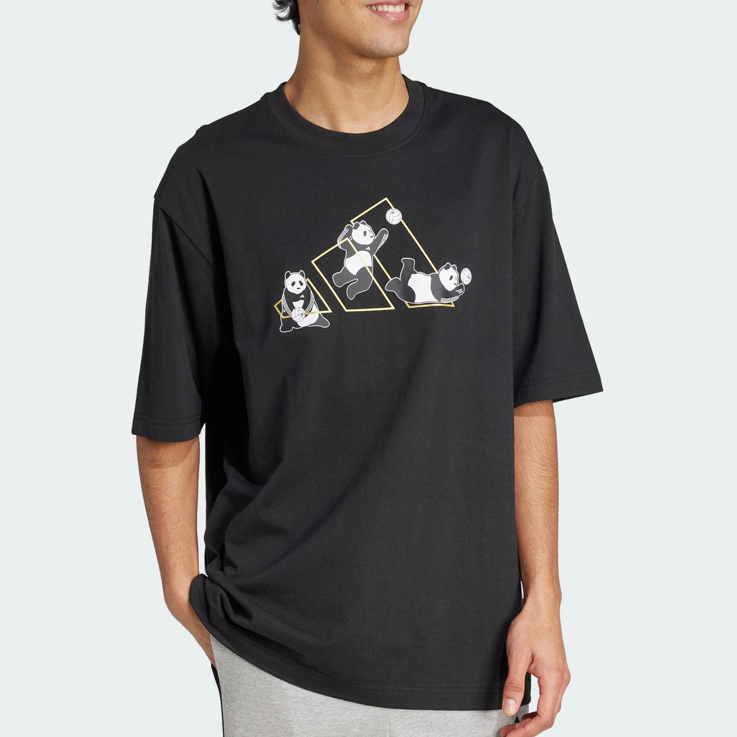 

Adidas 2025 Summer Unisex Round Neck Graphic Sport T-Shirt JZ3274