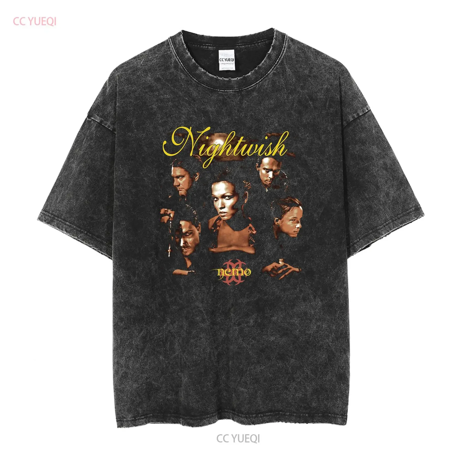 Rare Nightwish T Shirt Nemo Once One Of The Lost Ones Tarja Turunen vintage Washed designer clothes Soft Slightly Breathable
