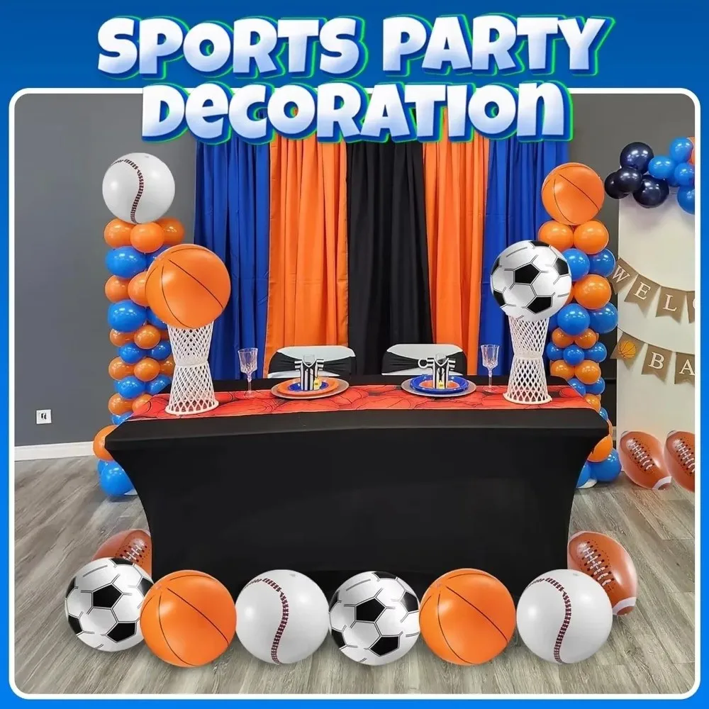 1PC Inflatable Sports Balls Rugby Style Basketball Style Pool Float Balls Baseball Style Balloon Material