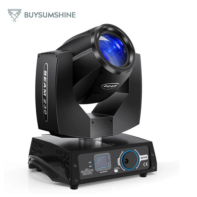 Buysumshine 230W LED Beam Moving Head Light 3 IN 1 RGBW Professional Stage Effect 16CH DMX512 Stage Light for Disco DJ Party