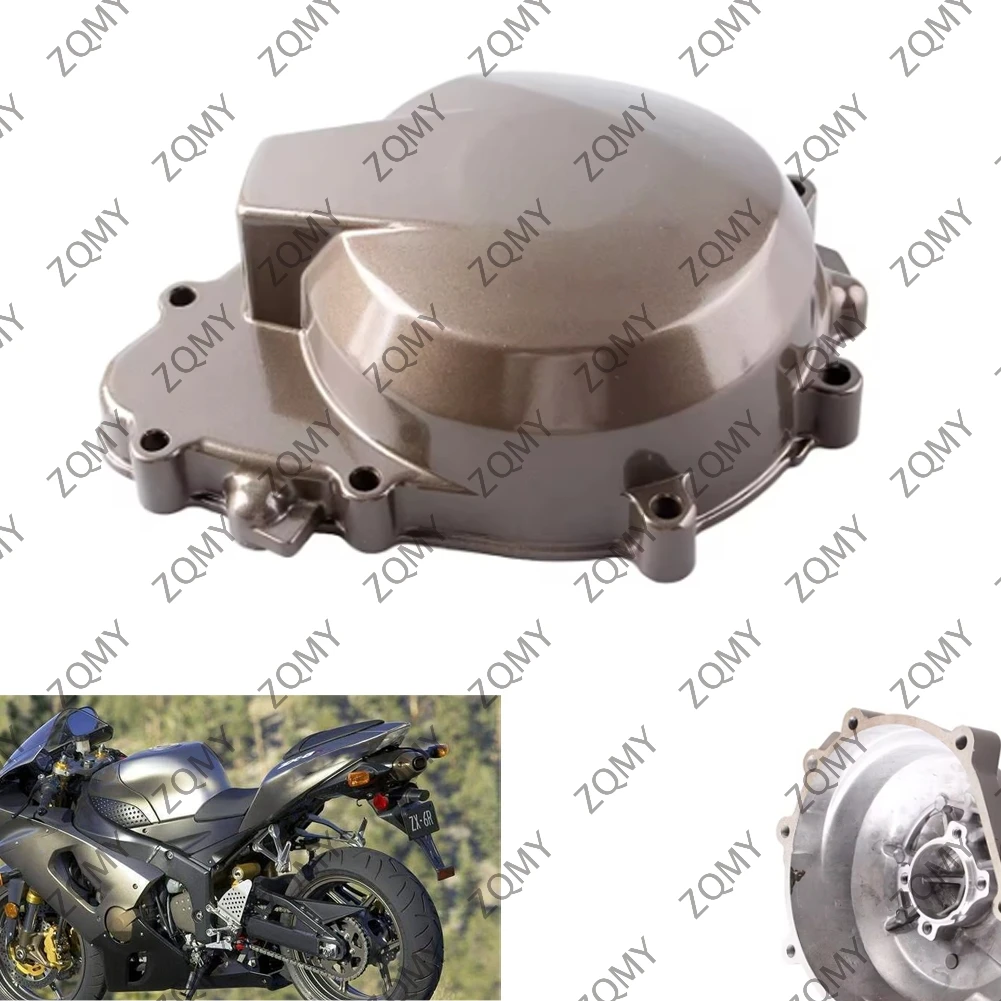 Motorcycle Engine Stator Generator Cover Crankcase Replaacement For KAWASAKI ZX6R ZX636 2005 2006 Aluminum Alloy