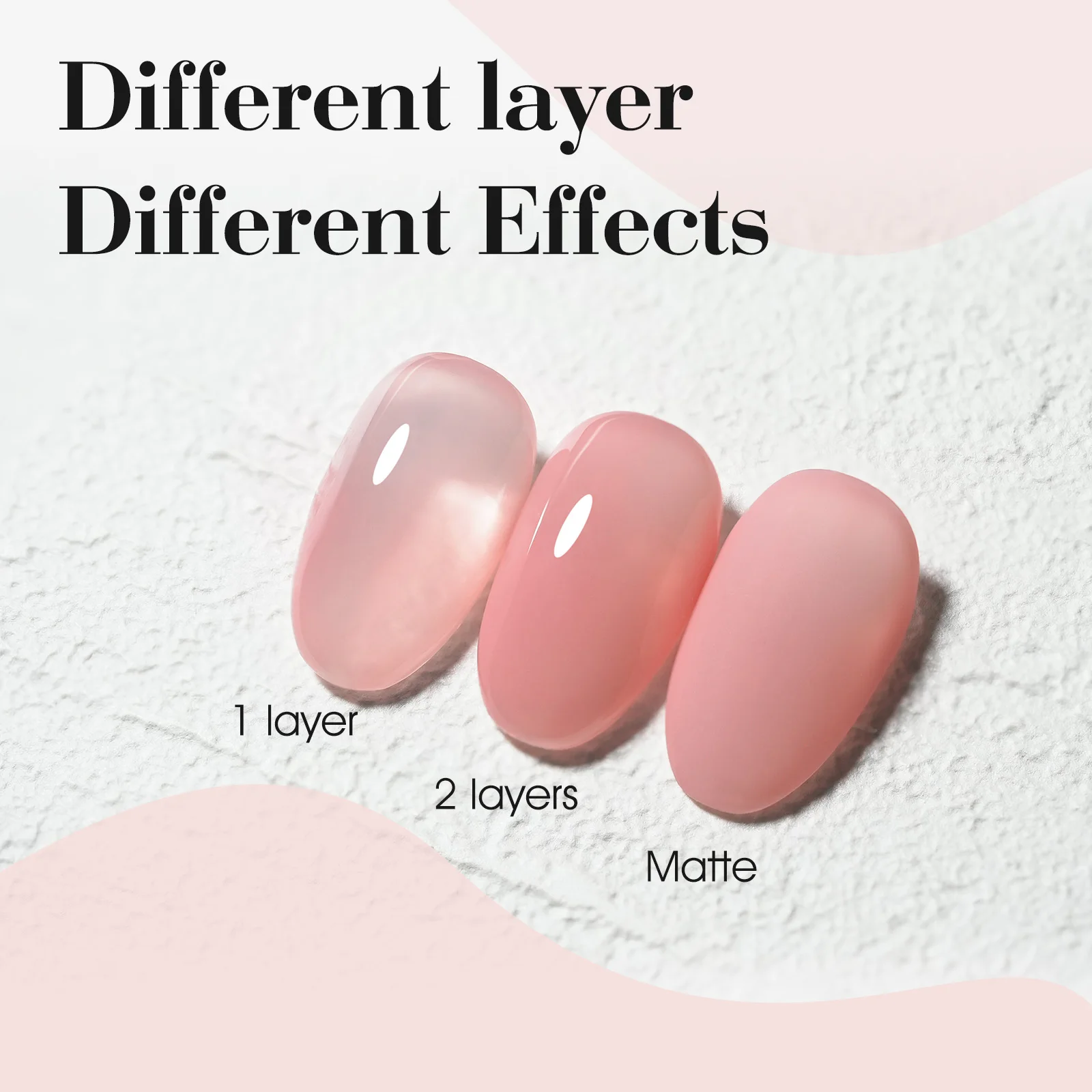 CANNI Jelly Color Gel-Nagellack, kein TPO, durchscheinendes Gel, glatte Konsistenz, Soak Off UV-LED, semi-permanenter Gel-Rundpinsel, 9 ml – Detail 7