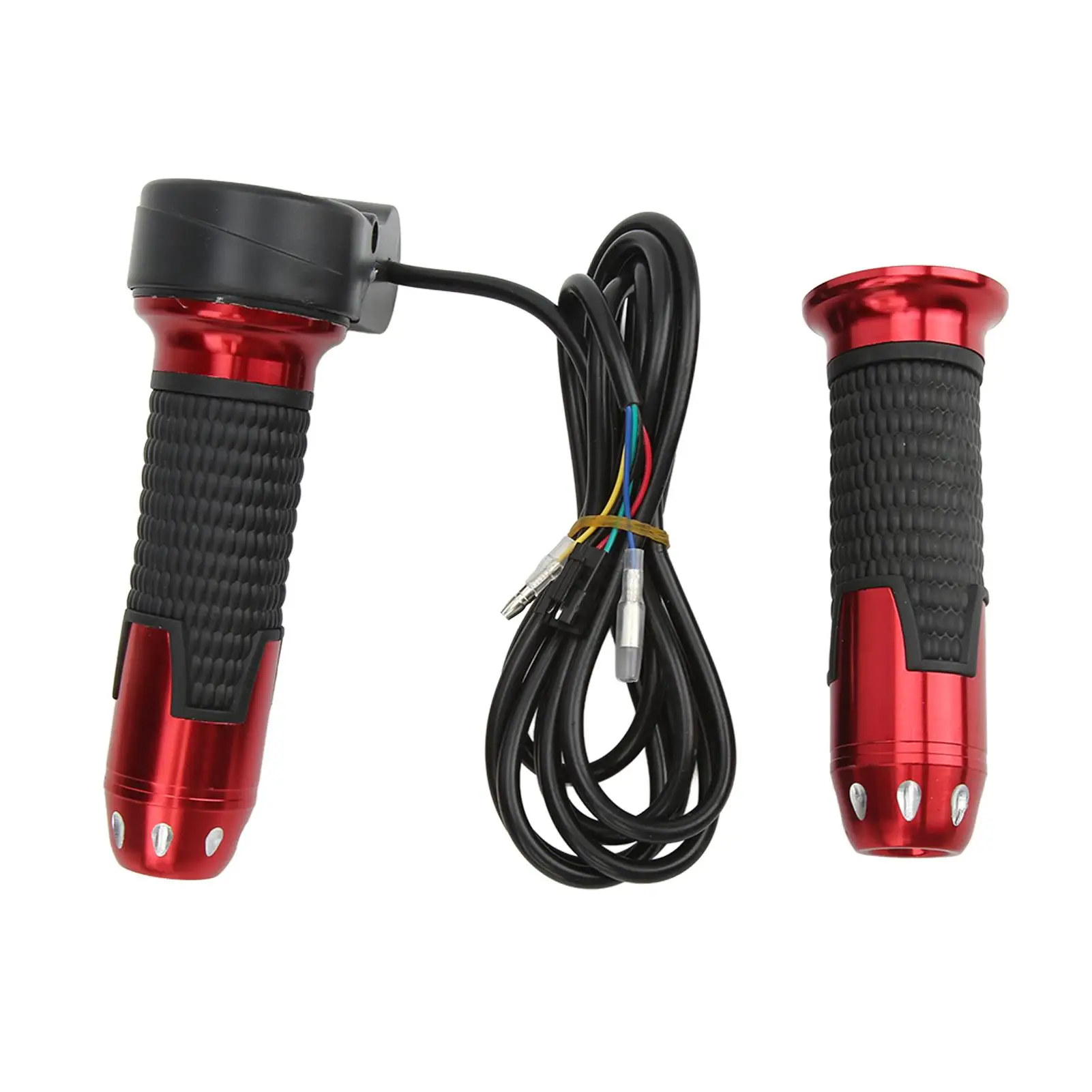 

12V‑99V Universal Electric Bike Throttle Grips with Accelerator Handlebar Button - 1 Pair