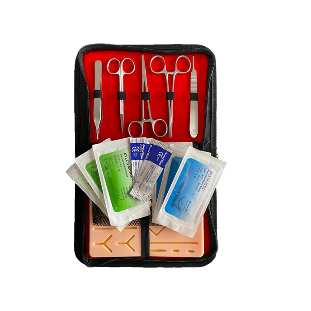 Suture Practice Kit For Medical Student Training And Education Skin Anatomy Model  All-in-One A Plus Medics Kit Incl. Suture Pad